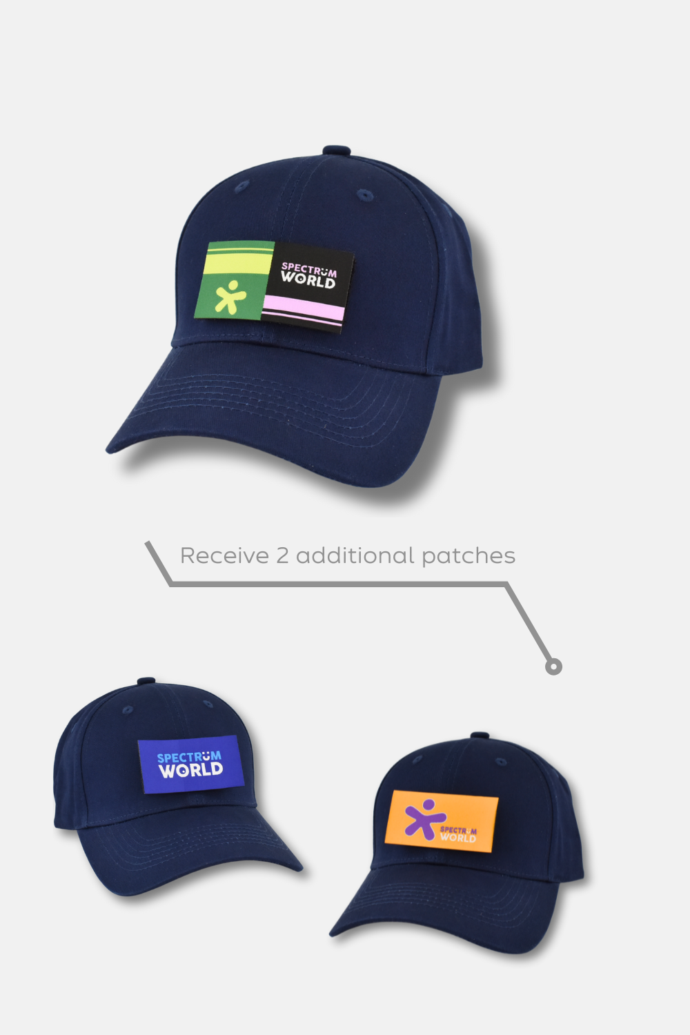 Removable Patch Baseball Cap